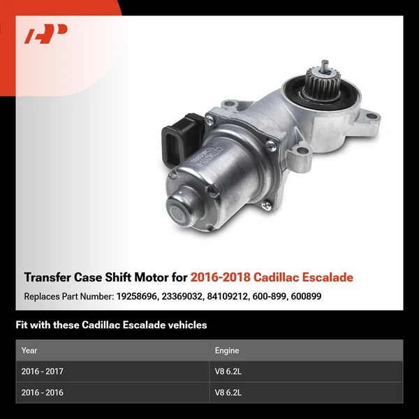 Transfer Case Shift Motor for 2016-2018 Cadillac Escalade