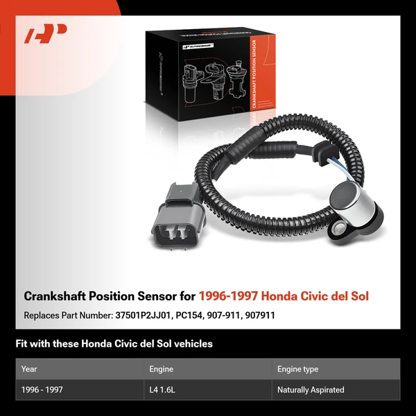 Crankshaft Position Sensor for 1996-1997 Honda Civic del Sol