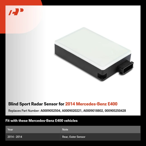 Blind Sport Radar Sensor for 2014 Mercedes-Benz E400