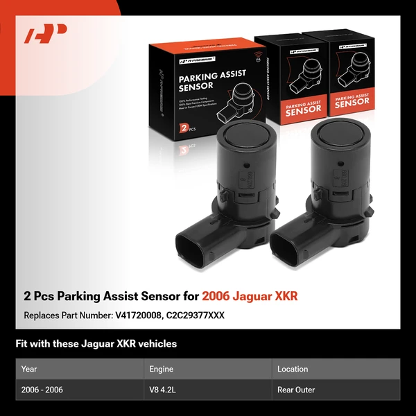 2 Pcs Parking Assist Sensor for 2006 Jaguar XKR