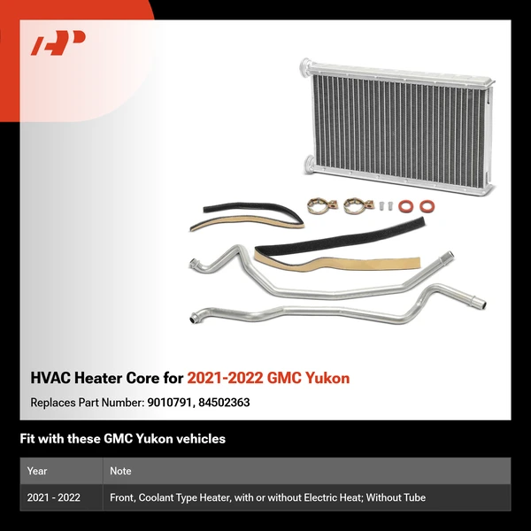 HVAC Heater Core for 2021-2022 GMC Yukon