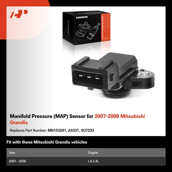 Manifold Pressure (MAP) Sensor for 2007-2008 Mitsubishi Grandis