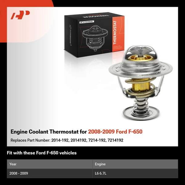 Engine Coolant Thermostat for 2008-2009 Ford F-650