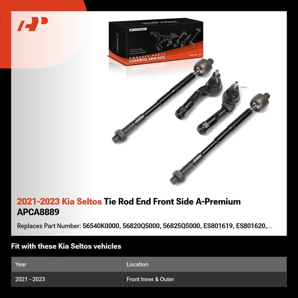 2021-2023 Kia Seltos Tie Rod End Front Side A-Premium APCA8889