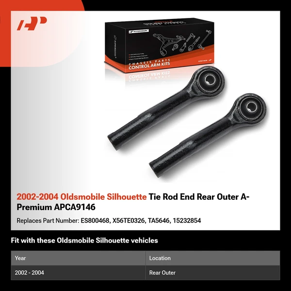 2002-2004 Oldsmobile Silhouette Tie Rod End Rear Outer A-Premium APCA9146