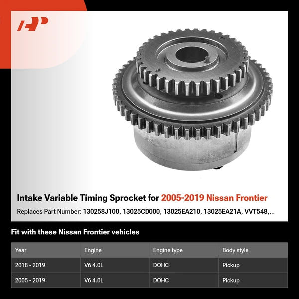 Intake Variable Timing Sprocket for 2005-2019 Nissan Frontier