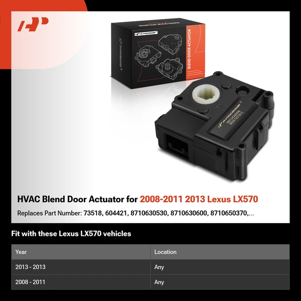 HVAC Blend Door Actuator for 2008-2011 2013 Lexus LX570