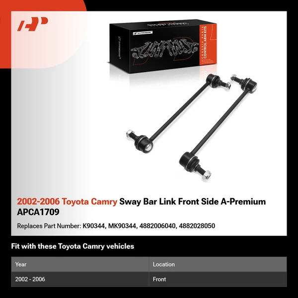 2002-2006 Toyota Camry Sway Bar Link Front Side A-Premium APCA1709