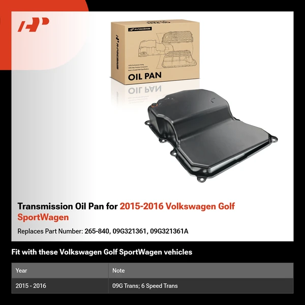 Transmission Oil Pan for 2015-2016 Volkswagen Golf SportWagen