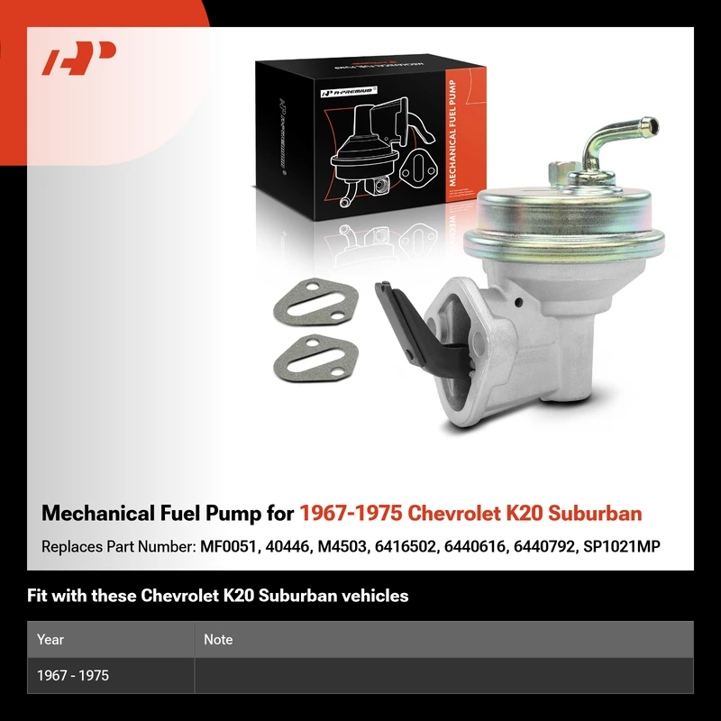 Mechanical Fuel Pump for 1967-1975 Chevrolet K20 Suburban