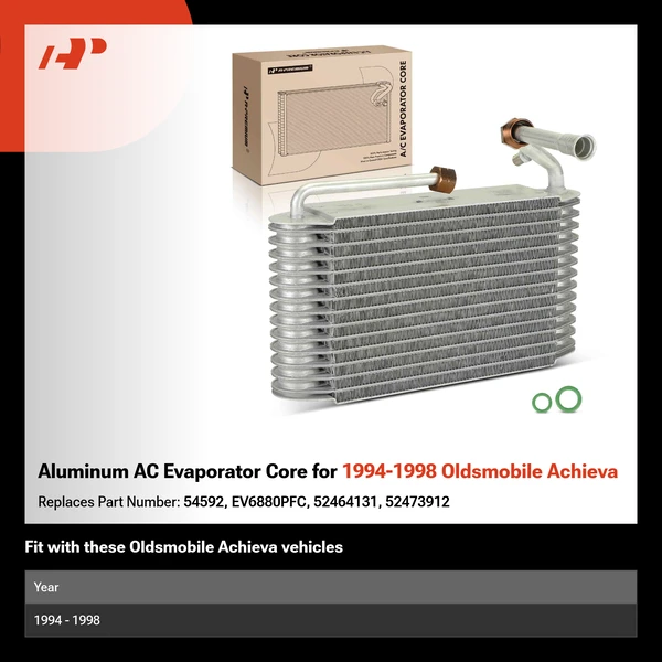 Aluminum AC Evaporator Core for 1994-1998 Oldsmobile Achieva