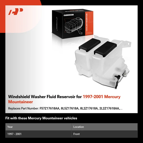 Windshield Washer Fluid Reservoir for 1997-2001 Mercury Mountaineer