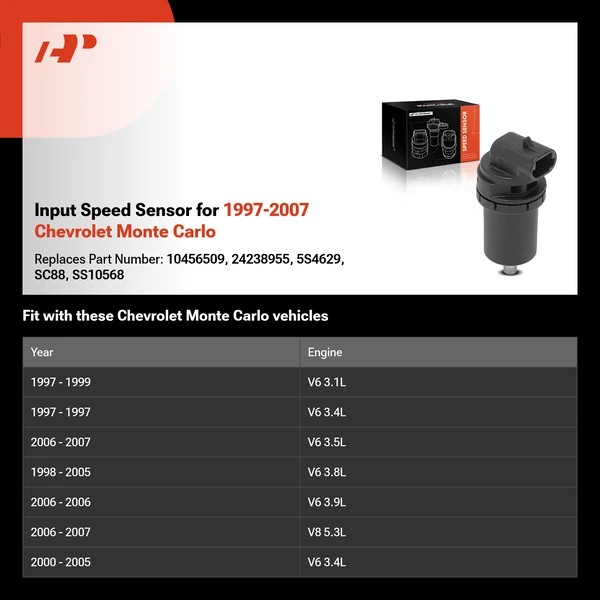 Input Speed Sensor for 1997-2007 Chevrolet Monte Carlo