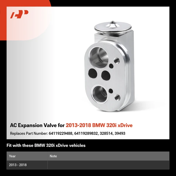 AC Expansion Valve for 2013-2018 BMW 320i xDrive