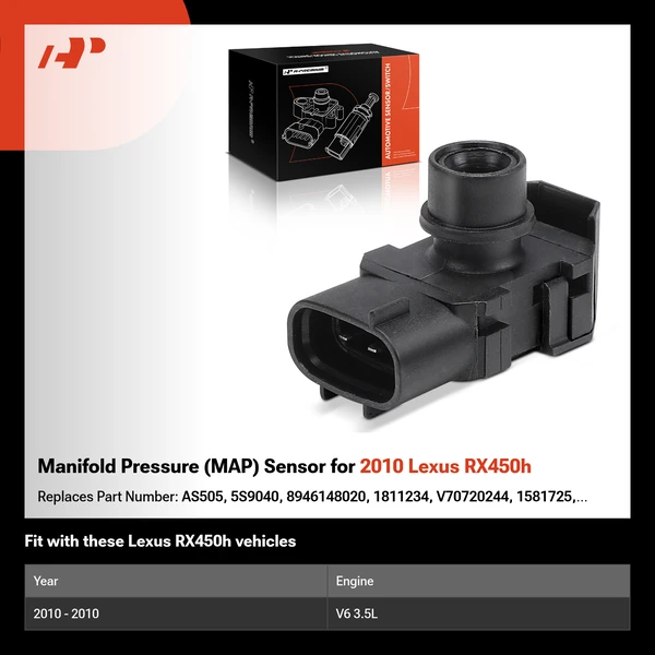 Manifold Pressure (MAP) Sensor for 2010 Lexus RX450h