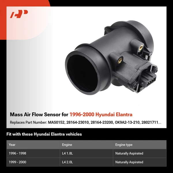 Mass Air Flow Sensor for 1996-2000 Hyundai Elantra
