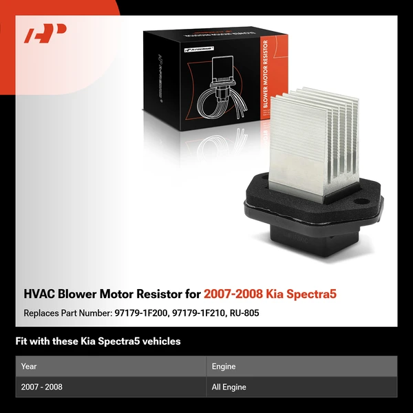 HVAC Blower Motor Resistor for 2007-2008 Kia Spectra5