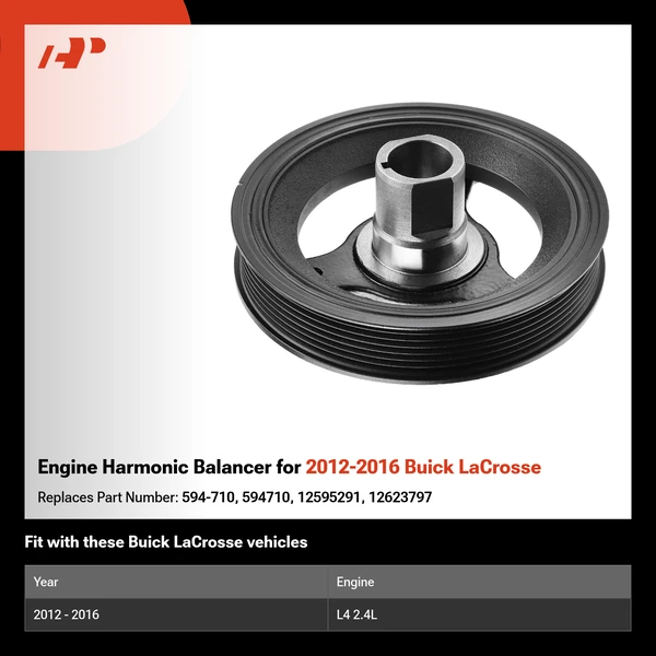 Engine Harmonic Balancer for 2012-2016 Buick LaCrosse