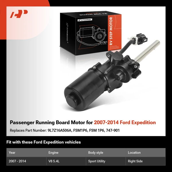 Passenger Running Board Motor for 2007-2014 Ford Expedition