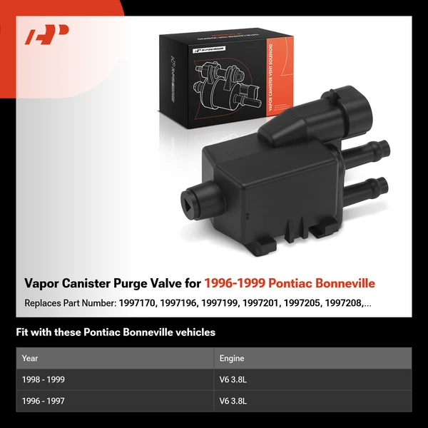 Vapor Canister Purge Valve for 1996-1999 Pontiac Bonneville