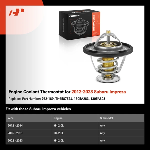 Engine Coolant Thermostat for 2012-2023 Subaru Impreza