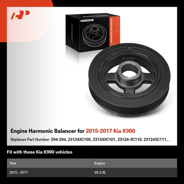 Engine Harmonic Balancer for 2015-2017 Kia K900
