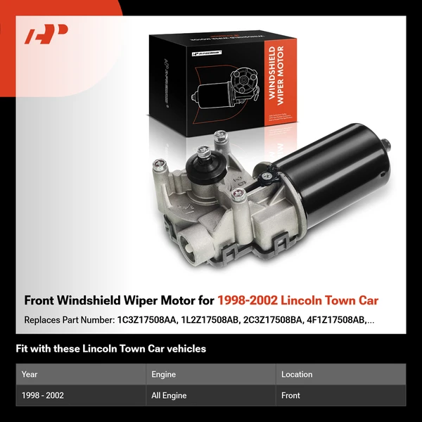 Front Windshield Wiper Motor for 1998-2002 Lincoln Town Car