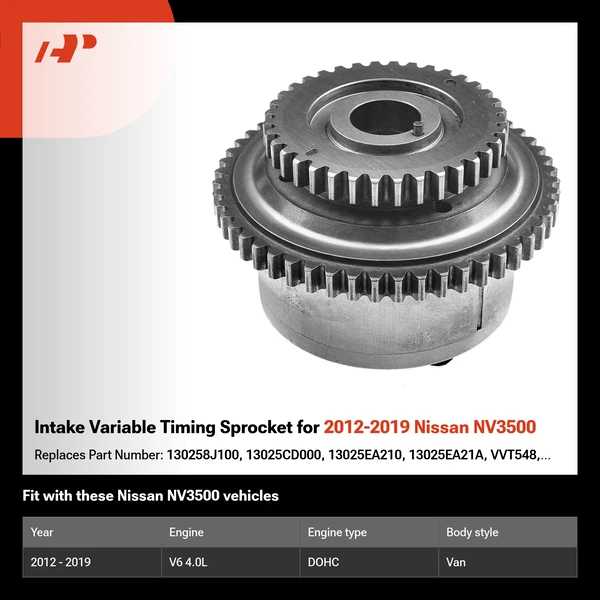 Intake Variable Timing Sprocket for 2012-2019 Nissan NV3500