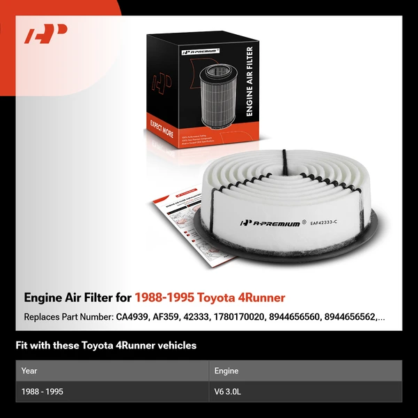 Engine Air Filter for 1988-1995 Toyota 4Runner