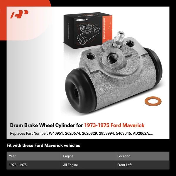 Drum Brake Wheel Cylinder for 1973-1975 Ford Maverick