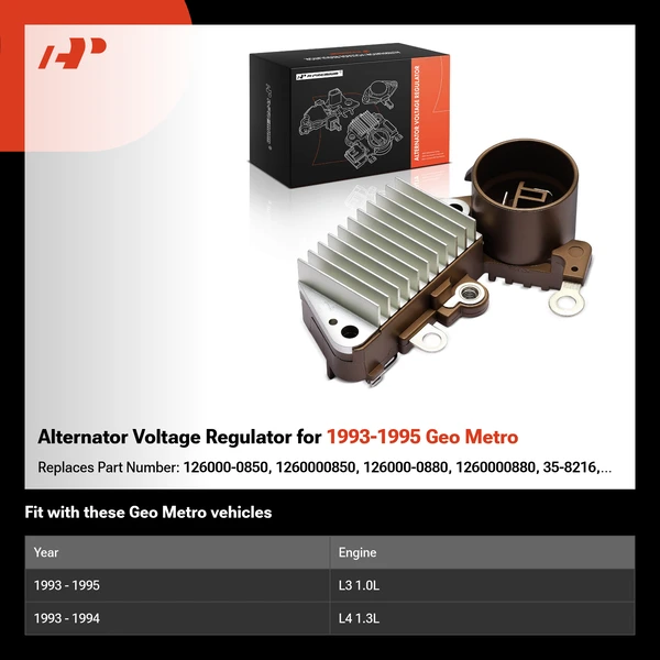 Alternator Voltage Regulator for 1993-1995 Geo Metro