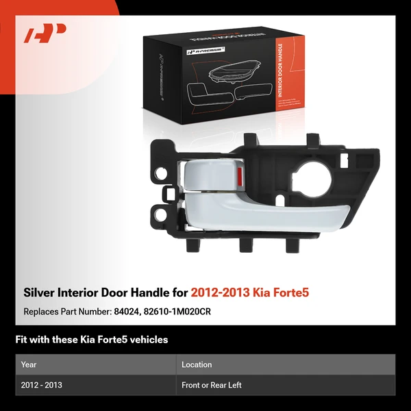 Silver Interior Door Handle for 2012-2013 Kia Forte5