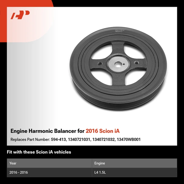 Engine Harmonic Balancer for 2016 Scion iA