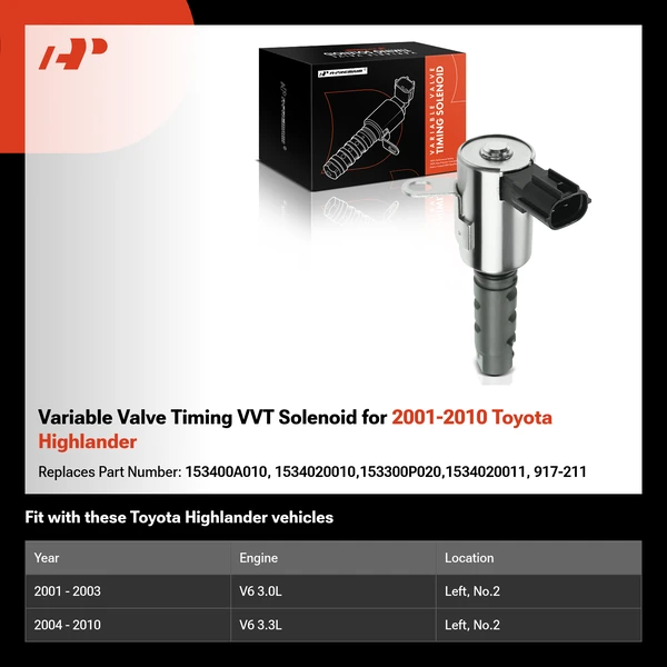 Variable Valve Timing VVT Solenoid for 2001-2010 Toyota Highlander