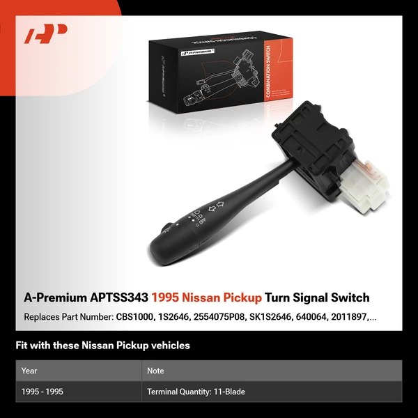 A-Premium APTSS343 1995 Nissan Pickup Turn Signal Switch