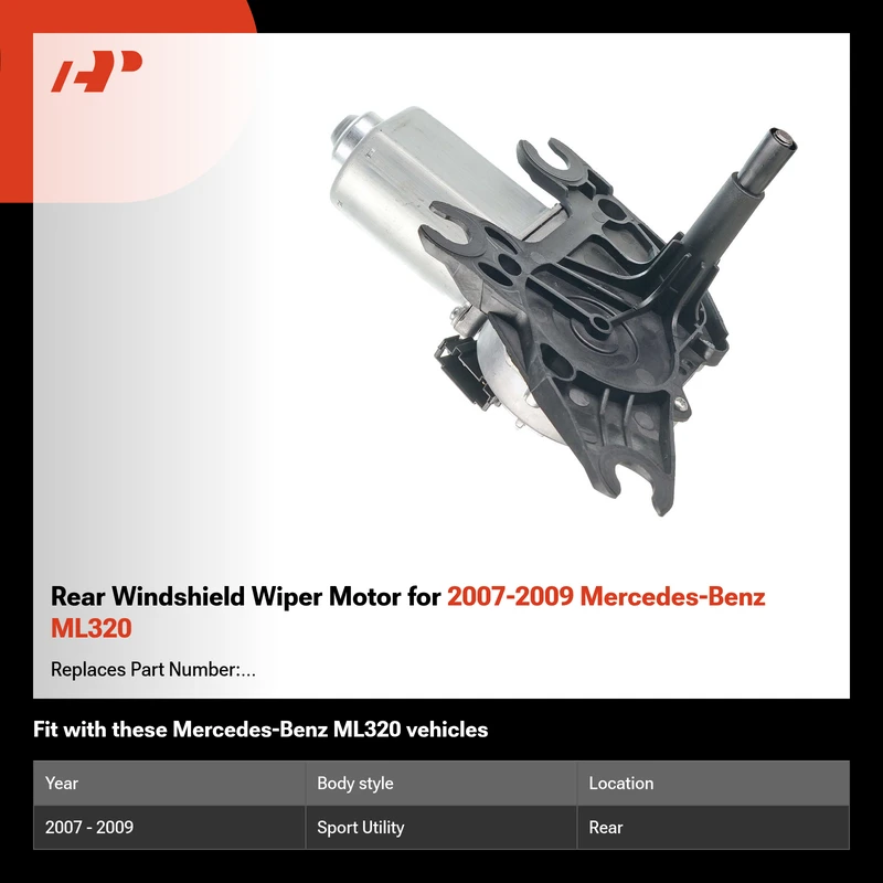 Rear Windshield Wiper Motor for 2007-2009 Mercedes-Benz ML320