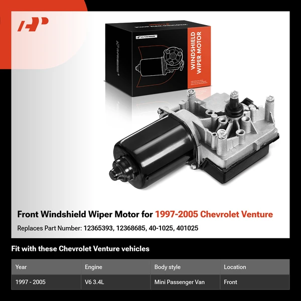 Front Windshield Wiper Motor for 1997-2005 Chevrolet Venture