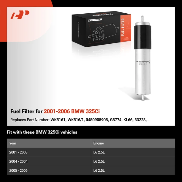 Fuel Filter for 2001-2006 BMW 325Ci