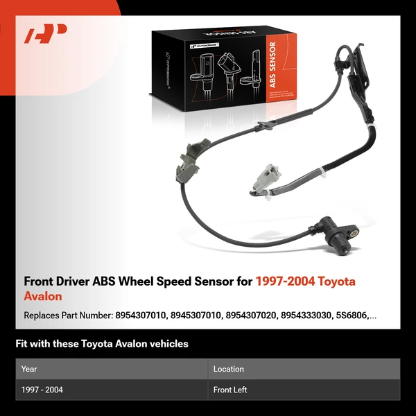 Front Driver ABS Wheel Speed Sensor for 1997-2004 Toyota Avalon