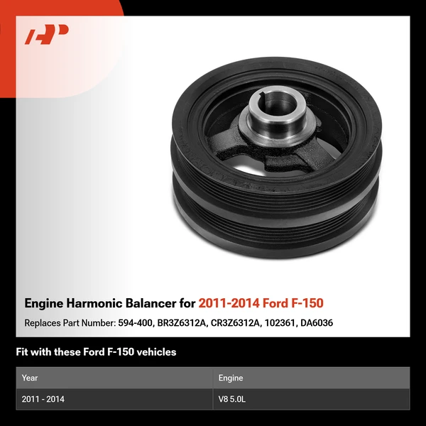 Engine Harmonic Balancer for 2011-2014 Ford F-150