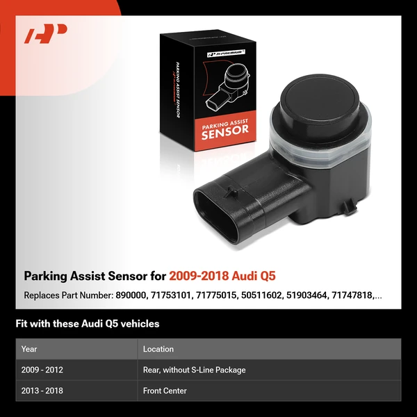 Parking Assist Sensor for 2009-2018 Audi Q5
