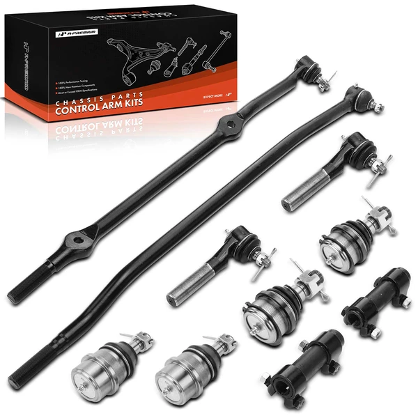 A Set of 10 Ball Joint Tie Rod End and Adjusting Sleeve Kit Front Side A-Premium APCA2516