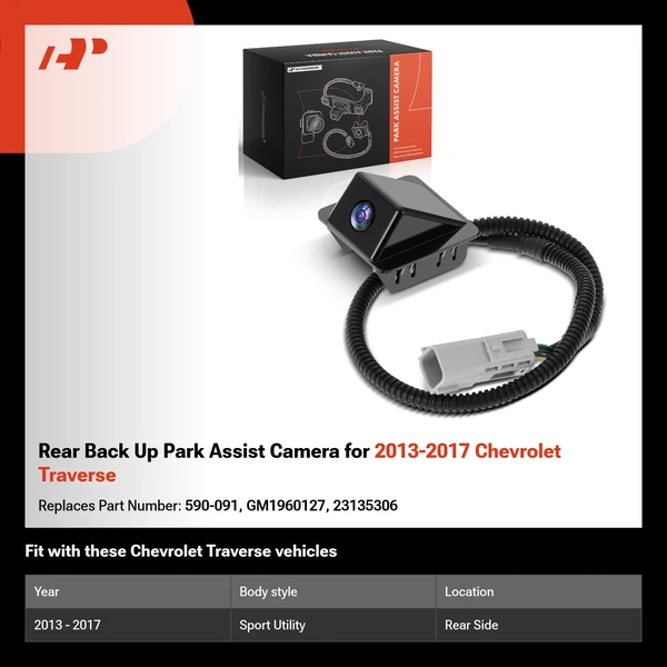 Rear Back Up Park Assist Camera for 2013-2017 Chevrolet Traverse