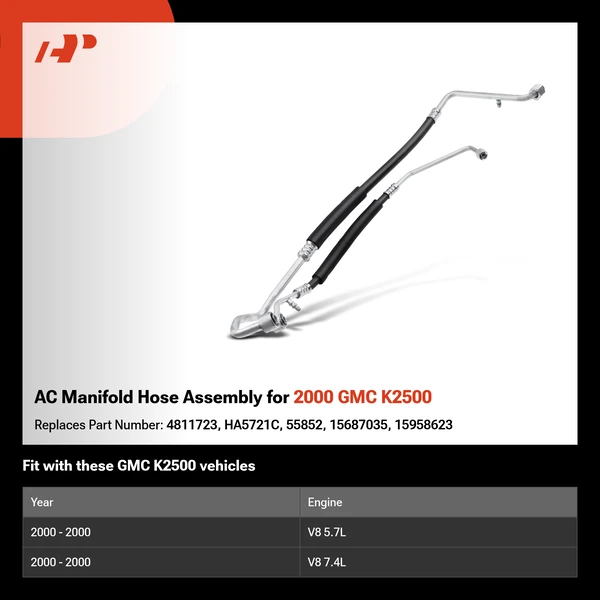 AC Manifold Hose Assembly for 2000 GMC K2500