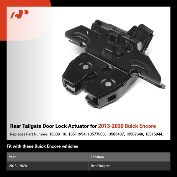 Rear Tailgate Door Lock Actuator for 2013-2020 Buick Encore