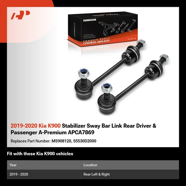 2019-2020 Kia K900 Stabilizer Sway Bar Link Rear Driver & Passenger A-Premium APCA7869