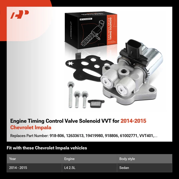 Engine Timing Control Valve Solenoid VVT for 2014-2015 Chevrolet Impala