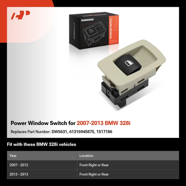 Power Window Switch for 2007-2013 BMW 328i