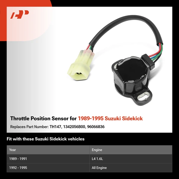 Throttle Position Sensor for 1989-1995 Suzuki Sidekick