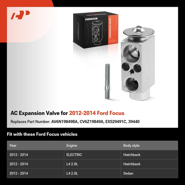 AC Expansion Valve for 2012-2014 Ford Focus